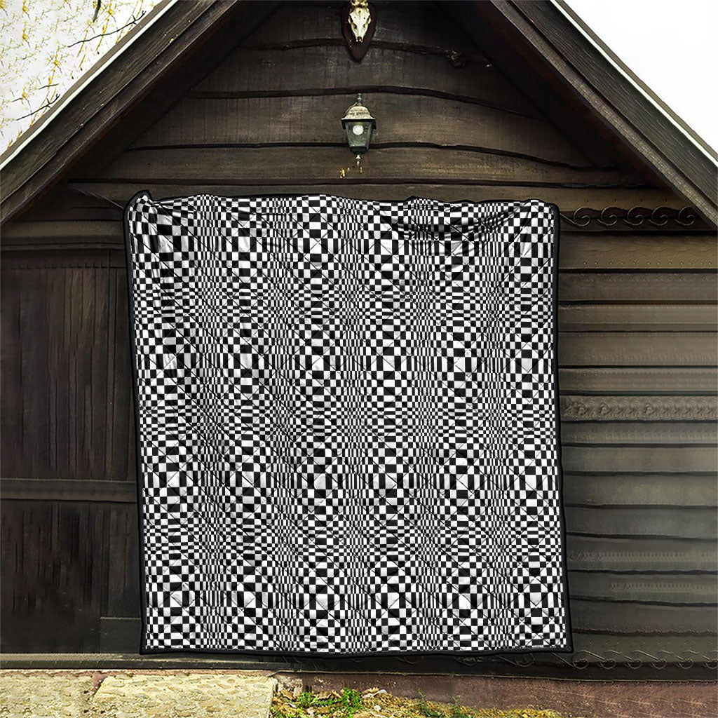 Black White Filipino Binakol Motifs Quilt Mabuhay Philippines Festival Kusikus Pattern LT14 - Polynesian Pride