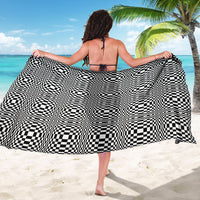 Black White Filipino Binakol Motifs Sarong Mabuhay Philippines Festival Kusikus Pattern LT14 - Polynesian Pride