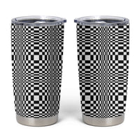 Black White Filipino Binakol Motifs Tumbler Cup Mabuhay Philippines Festival Kusikus Pattern LT14 Black - Polynesian Pride