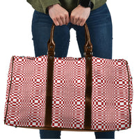 Red White Filipino Binakol Motifs Travel Bag Mabuhay Philippines Festival Kusikus Pattern LT14 Red - Polynesian Pride