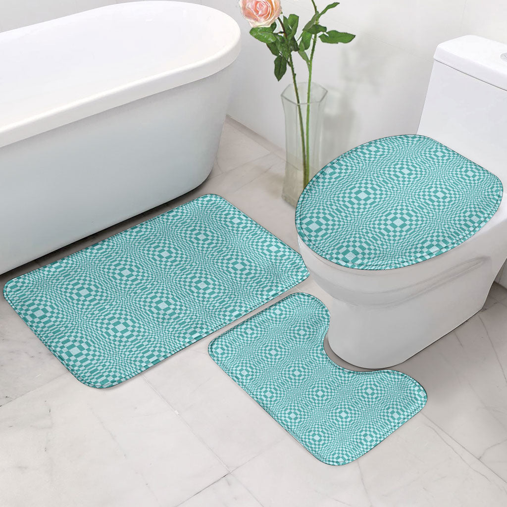 Cyan Filipino Binakol Motifs Bathroom Set Mabuhay Philippines Festival Kusikus Pattern LT14 - Polynesian Pride