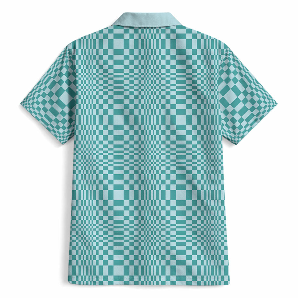 Cyan Filipino Binakol Motifs Hawaiian Shirt Mabuhay Philippines Festival Kusikus Pattern LT14 - Polynesian Pride