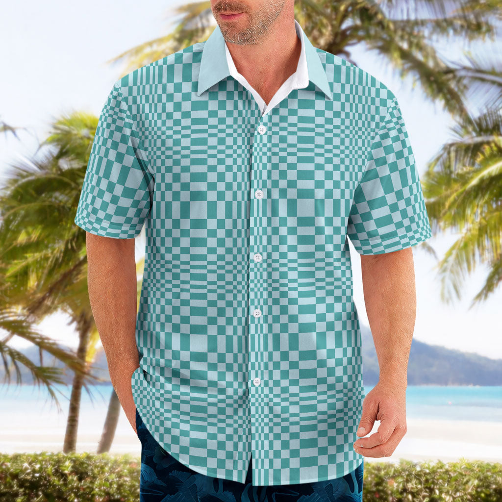 Cyan Filipino Binakol Motifs Hawaiian Shirt Mabuhay Philippines Festival Kusikus Pattern LT14 - Polynesian Pride