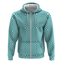 Cyan Filipino Binakol Motifs Hoodie Mabuhay Philippines Festival Kusikus Pattern LT14 Zip Hoodie Cyan - Polynesian Pride
