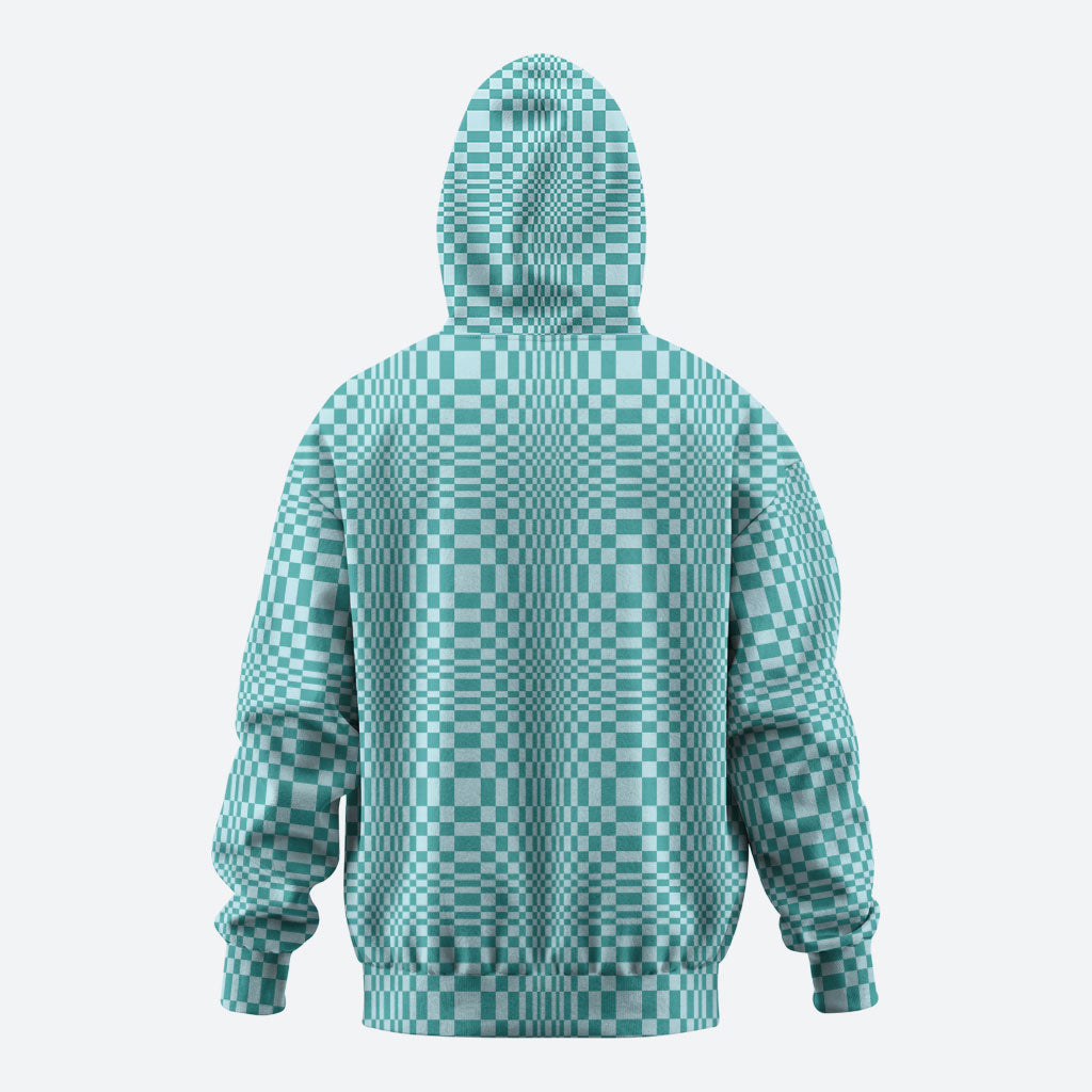 Cyan Filipino Binakol Motifs Hoodie Mabuhay Philippines Festival Kusikus Pattern LT14 - Polynesian Pride