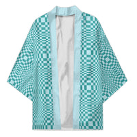 Cyan Filipino Binakol Motifs Kimono Mabuhay Philippines Festival Kusikus Pattern LT14 Unisex Cyan - Polynesian Pride