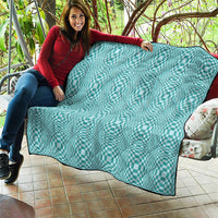 Cyan Filipino Binakol Motifs Quilt Mabuhay Philippines Festival Kusikus Pattern LT14 - Polynesian Pride
