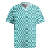 Cyan Filipino Binakol Motifs Rugby Jersey Mabuhay Philippines Festival Kusikus Pattern LT14 Cyan - Polynesian Pride