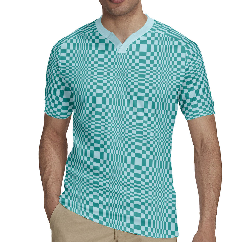 Cyan Filipino Binakol Motifs Rugby Jersey Mabuhay Philippines Festival Kusikus Pattern LT14 - Polynesian Pride