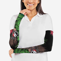 Meri Kirihimete New Zealand Arm Sleeves Piwakawaka Koru Fern Mix Pohutukawa LT14 - Polynesian Pride