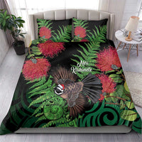 Meri Kirihimete New Zealand Bedding Set Piwakawaka Koru Fern Mix Pohutukawa LT14 - Polynesian Pride