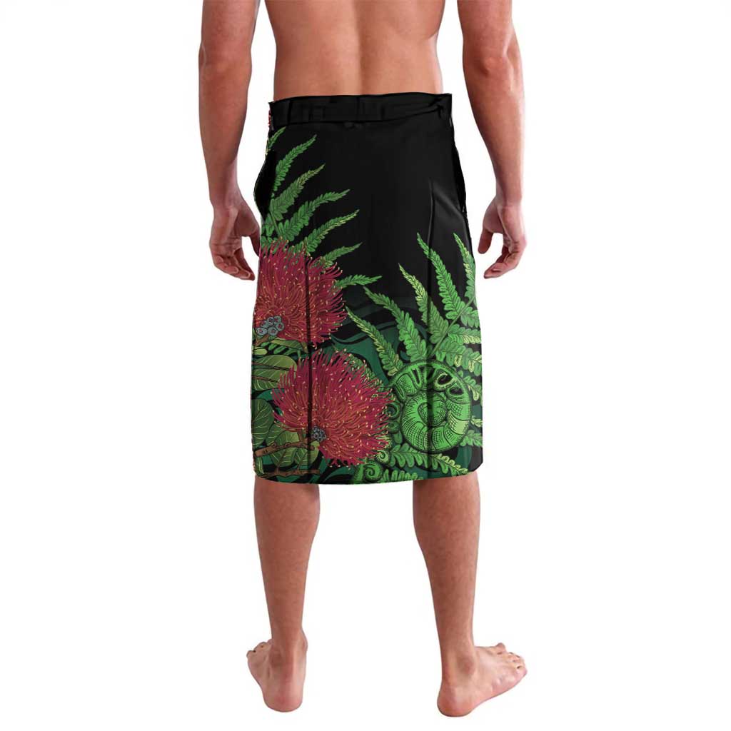 Meri Kirihimete New Zealand Lavalava Piwakawaka Koru Fern Mix Pohutukawa LT14 - Polynesian Pride