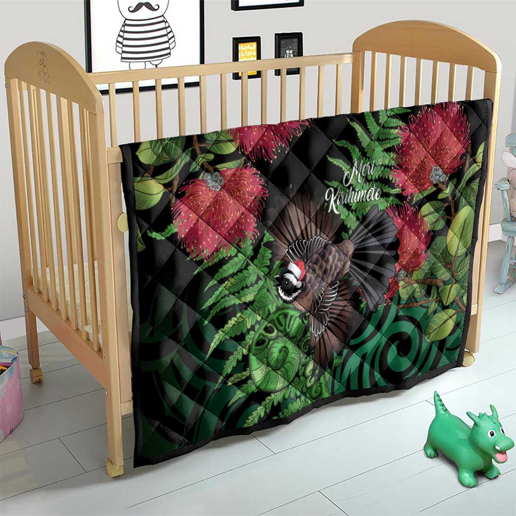 Meri Kirihimete New Zealand Quilt Piwakawaka Koru Fern Mix Pohutukawa LT14 - Polynesian Pride