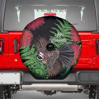 Meri Kirihimete New Zealand Spare Tire Cover Piwakawaka Koru Fern Mix Pohutukawa LT14 - Polynesian Pride