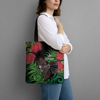Meri Kirihimete New Zealand Tote Bag Piwakawaka Koru Fern Mix Pohutukawa LT14 - Polynesian Pride