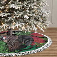 Meri Kirihimete New Zealand Tree Skirt Piwakawaka Koru Fern Mix Pohutukawa LT14 - Polynesian Pride