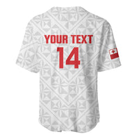 Mate Maa Tonga Rugby Custom Baseball Jersey 2026 Tongan Ngatu Pattern LT14 - Polynesian Pride
