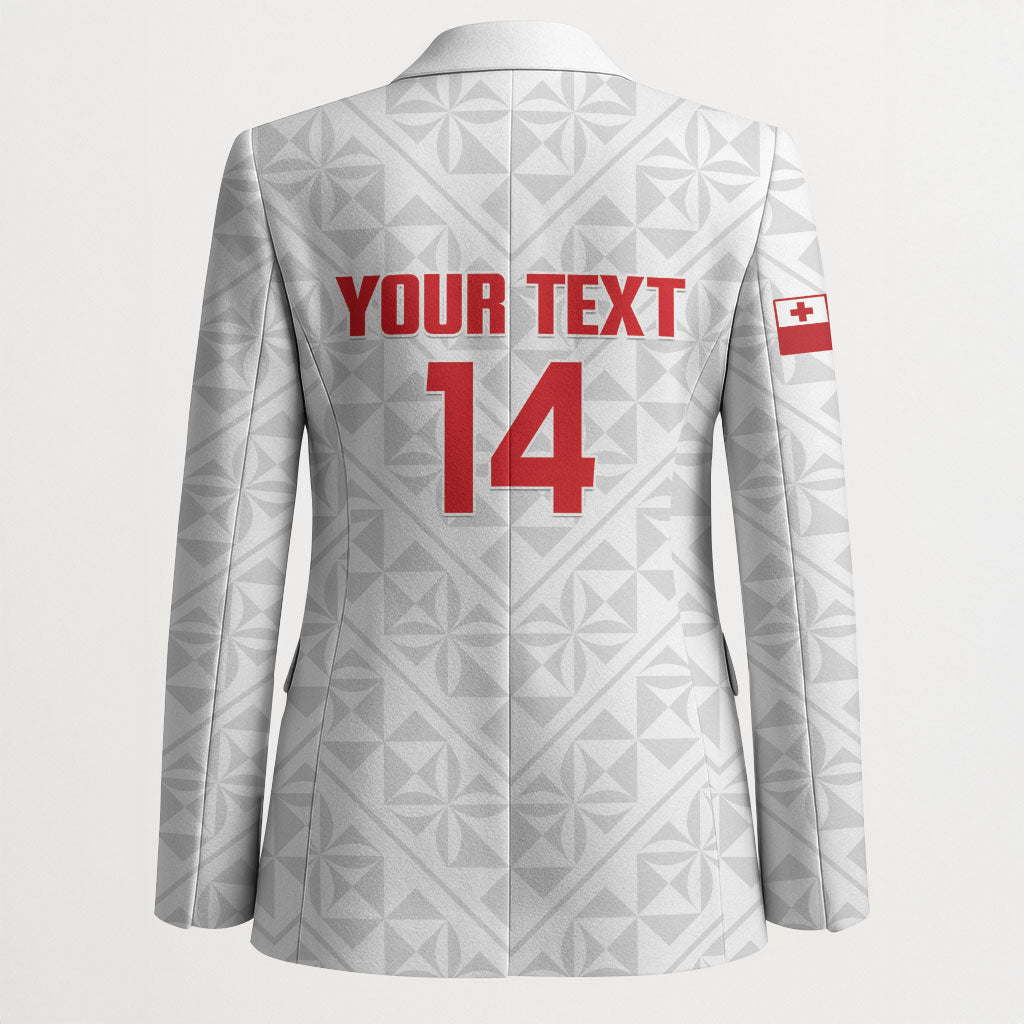 Mate Maa Tonga Rugby Custom Blazer 2026 Tongan Ngatu Pattern LT14 - Polynesian Pride