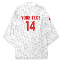 Mate Maa Tonga Rugby Custom Kimono 2026 Tongan Ngatu Pattern LT14 - Polynesian Pride