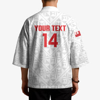 Mate Maa Tonga Rugby Custom Kimono 2026 Tongan Ngatu Pattern LT14 - Polynesian Pride