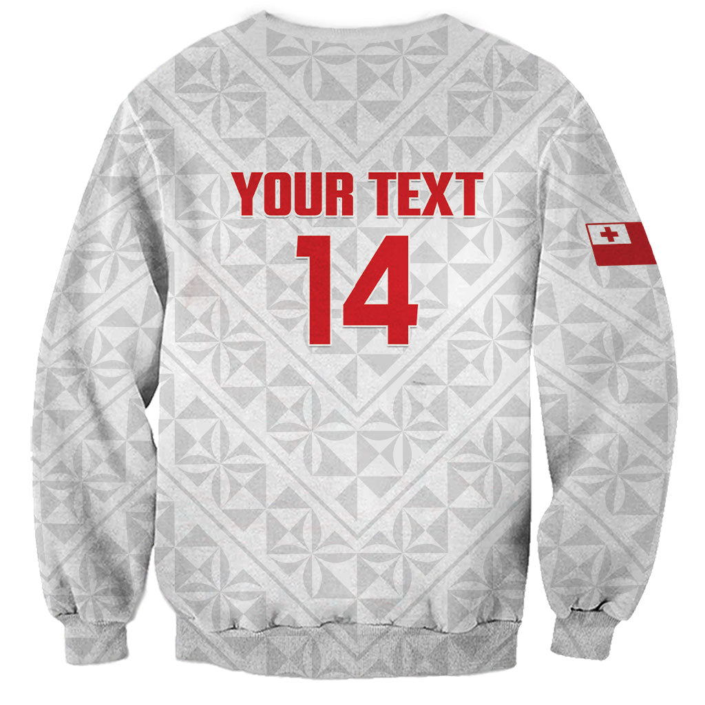Mate Maa Tonga Rugby Custom Sweatshirt 2026 Tongan Ngatu Pattern LT14 - Polynesian Pride