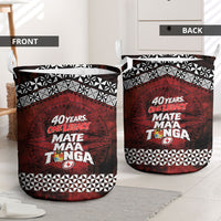 Mate Maa Tonga Rugby 2026 Laundry Basket 40 Years Anniversary One Legacy LT14 - Polynesian Pride
