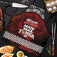 Mate Maa Tonga Rugby 2026 Apron 40 Years Anniversary One Legacy LT14 Red - Polynesian Pride