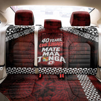 Mate Maa Tonga Rugby 2026 Back Car Seat Cover 40 Years Anniversary One Legacy LT14 - Polynesian Pride