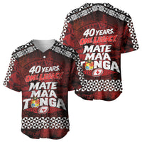 Mate Maa Tonga Rugby 2026 Baseball Jersey 40 Years Anniversary One Legacy LT14 - Polynesian Pride