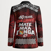 Mate Maa Tonga Rugby 2026 Blazer 40 Years Anniversary One Legacy LT14 - Polynesian Pride