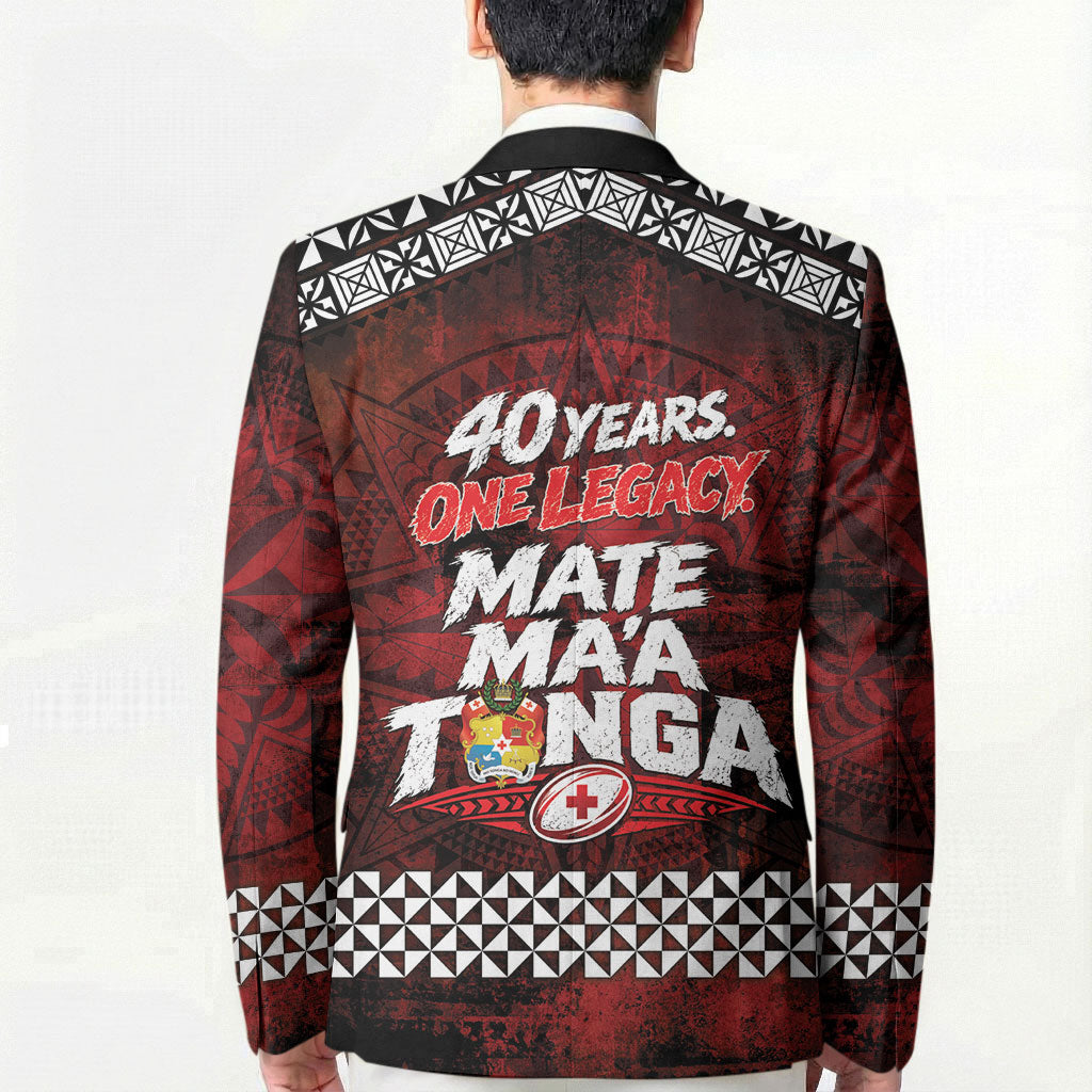Mate Maa Tonga Rugby 2026 Blazer 40 Years Anniversary One Legacy LT14 - Polynesian Pride