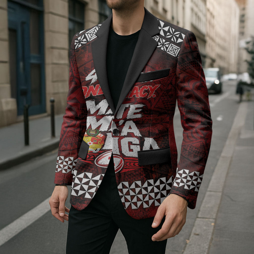 Mate Maa Tonga Rugby 2026 Blazer 40 Years Anniversary One Legacy LT14 - Polynesian Pride