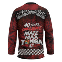 Mate Maa Tonga Rugby 2026 Hockey Jersey 40 Years Anniversary One Legacy LT14 - Polynesian Pride