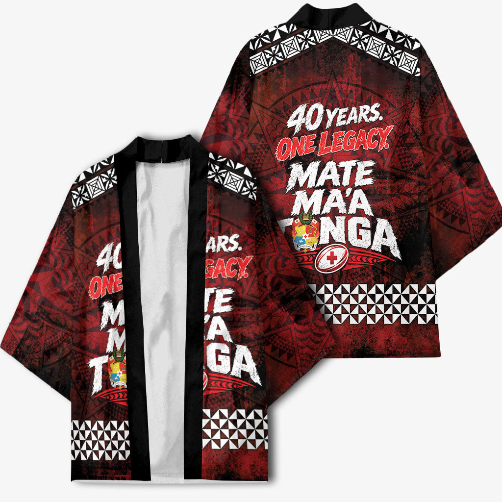 Mate Maa Tonga Rugby 2026 Kimono 40 Years Anniversary One Legacy LT14 - Polynesian Pride