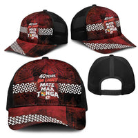 Mate Maa Tonga Rugby 2026 Mesh Trucker Cap 40 Years Anniversary One Legacy LT14 - Polynesian Pride