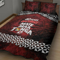 Mate Maa Tonga Rugby 2026 Quilt Bed Set 40 Years Anniversary One Legacy LT14 - Polynesian Pride