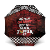 Mate Maa Tonga Rugby 2026 Umbrella 40 Years Anniversary One Legacy LT14 One Size Folded 11.42 inch Opened Diameter 37.4 inch Red - Polynesian Pride