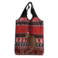 New Zealand Christmas Grocery Bag Aotearoa Kiwi Meri Kirihimete Red Version LT14 - Polynesian Pride