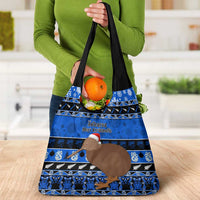 New Zealand Christmas Grocery Bag Aotearoa Kiwi Meri Kirihimete Blue Version LT14 - Polynesian Pride