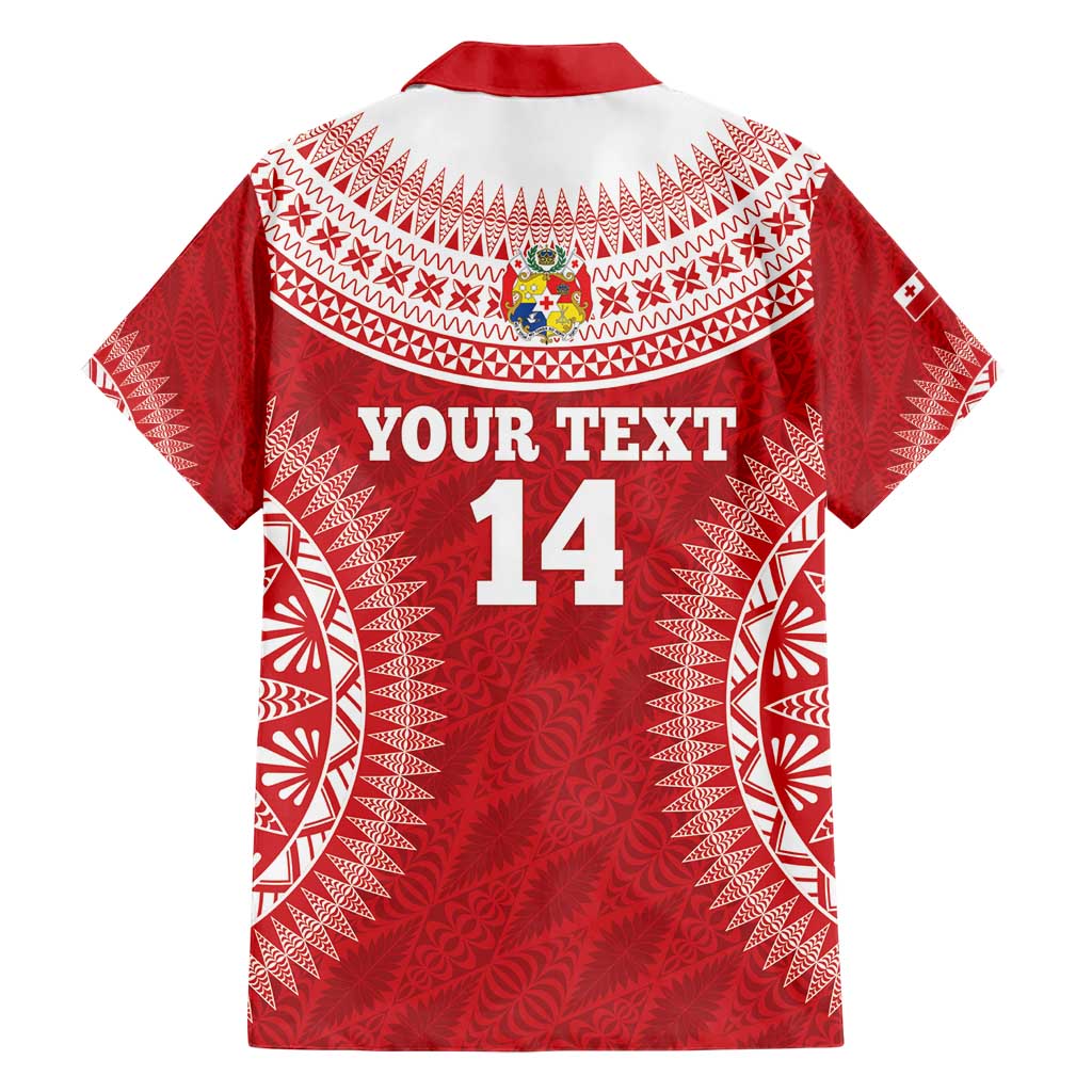 Custom Tonga Mate Maa Hawaiian Shirt Go Champions Tongan Ngatu - Red LT14 - Polynesian Pride