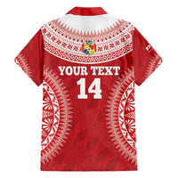 Custom Tonga Mate Maa Hawaiian Shirt Go Champions Tongan Ngatu - Red LT14 - Polynesian Pride