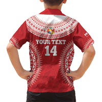 Custom Tonga Mate Maa Hawaiian Shirt Go Champions Tongan Ngatu - Red LT14 - Polynesian Pride