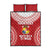 Custom Tonga Mate Maa Quilt Bed Set Go Champions Tongan Ngatu - Red