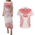 Custom Tonga Mate Maa Couples Matching Puletasi and Hawaiian Shirt Go Champions Tongan Ngatu - White