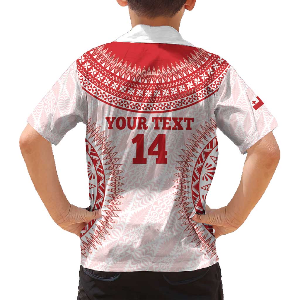 Custom Tonga Mate Maa Family Matching Summer Maxi Dress and Hawaiian Shirt Go Champions Tongan Ngatu - White LT14 - Polynesian Pride