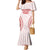 Custom Tonga Mate Maa Mermaid Dress Go Champions Tongan Ngatu - White