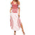 Custom Tonga Mate Maa Summer Maxi Dress Go Champions Tongan Ngatu - White