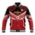 Custom Mate Maa Tonga XIII Baseball Jacket Tongan Kupesi Ngatu - Rugby Style