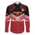 Custom Mate Maa Tonga XIII Family Matching Off Shoulder Short Dress and Hawaiian Shirt Tongan Kupesi Ngatu - Rugby Style