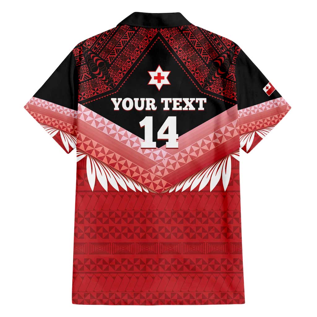 Custom Mate Maa Tonga XIII Family Matching Tank Maxi Dress and Hawaiian Shirt Tongan Kupesi Ngatu - Rugby Style LT14 - Polynesian Pride